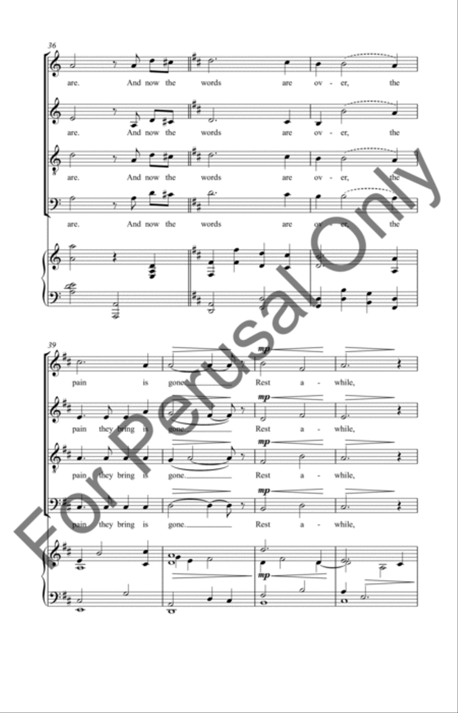 You Are The Fearless Rose 4-Part scores gallery preview page 6