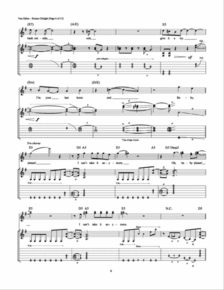 Romeo Delight Romeo Delight Electric Guitar scores gallery preview page 6