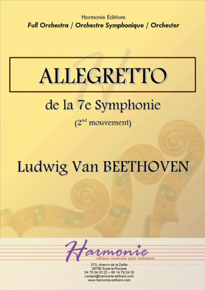 Book cover for Allegretto (second movement) from the symphony n°7 - Ludwig Van BEETHOVEN