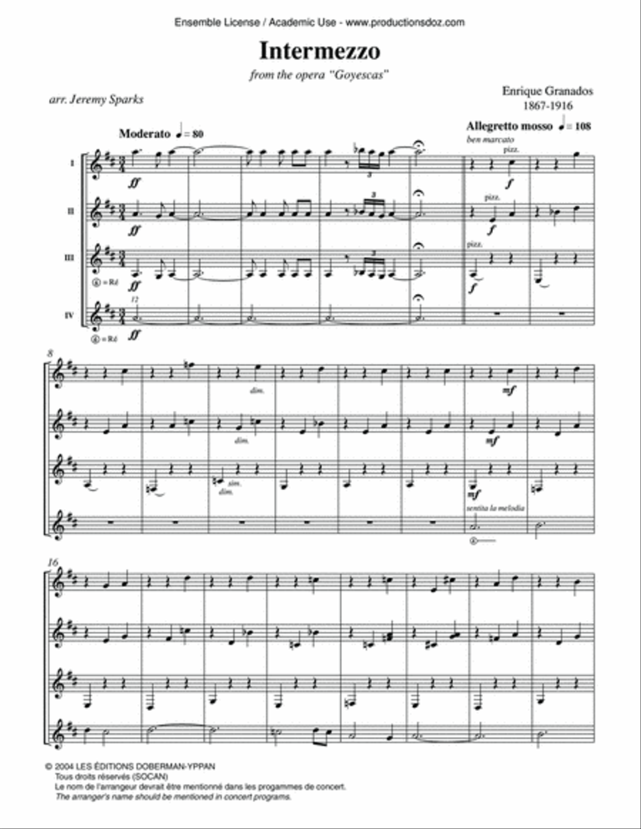 Intermezzo Intermezzo Guitar Ensemble scores gallery preview page 3