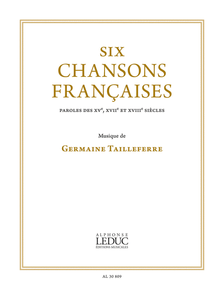 Six Chansons Francaises