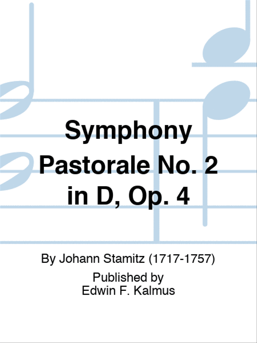 Symphony Pastorale No. 2 in D, Op. 4 Orchestra scores gallery preview page 1