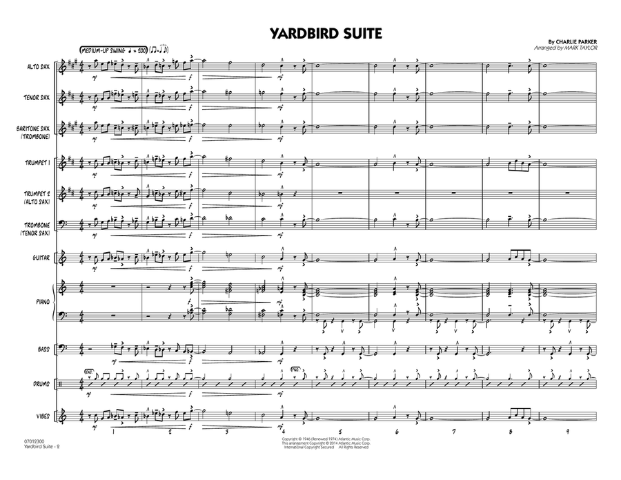 Yardbird Suite - Full Score Jazz Ensemble scores gallery preview page 2
