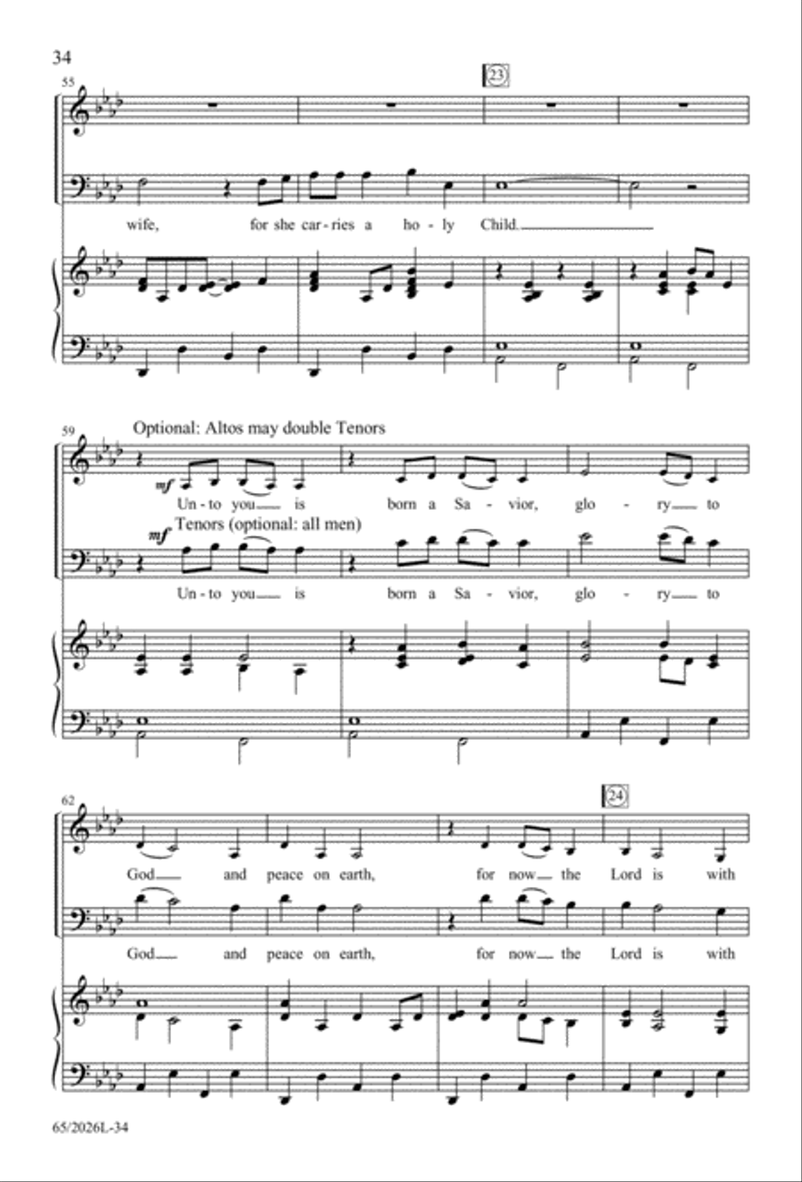 Night of the Father's Love 4-Part scores gallery preview page 35