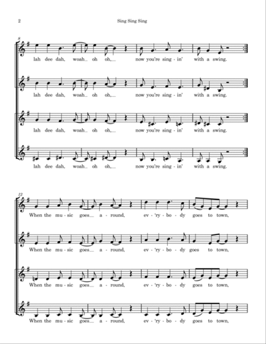 Sing, Sing, Sing