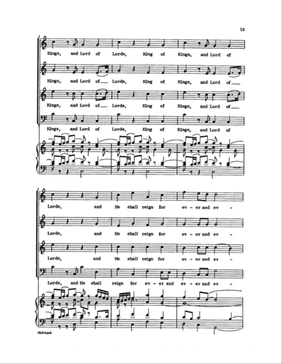 Hallelujah Choir scores gallery preview page 15