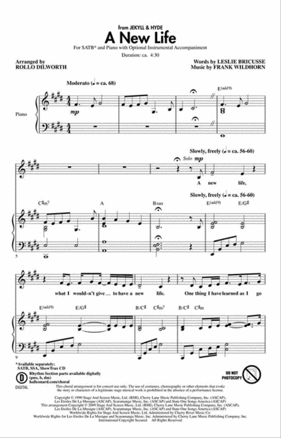 A New Life A New Life 4-Part scores gallery preview page 2