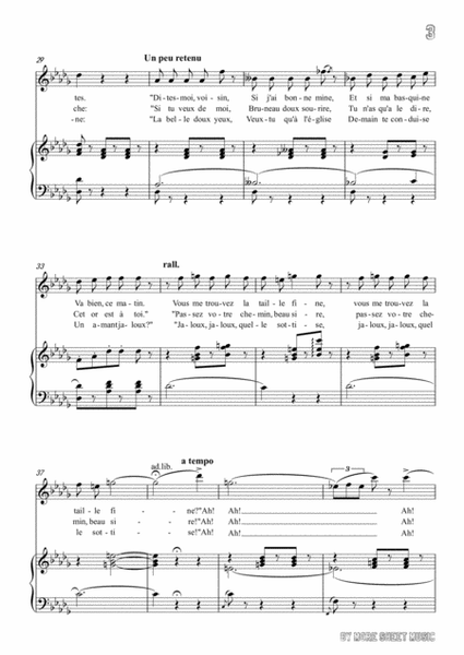 Delibes-Les filles de Cadix in b flat minor,for voice and piano image number null