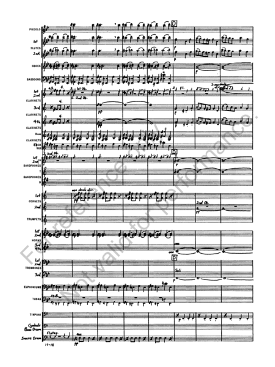Marche Militaire Francaise Concert Band scores gallery preview page 20