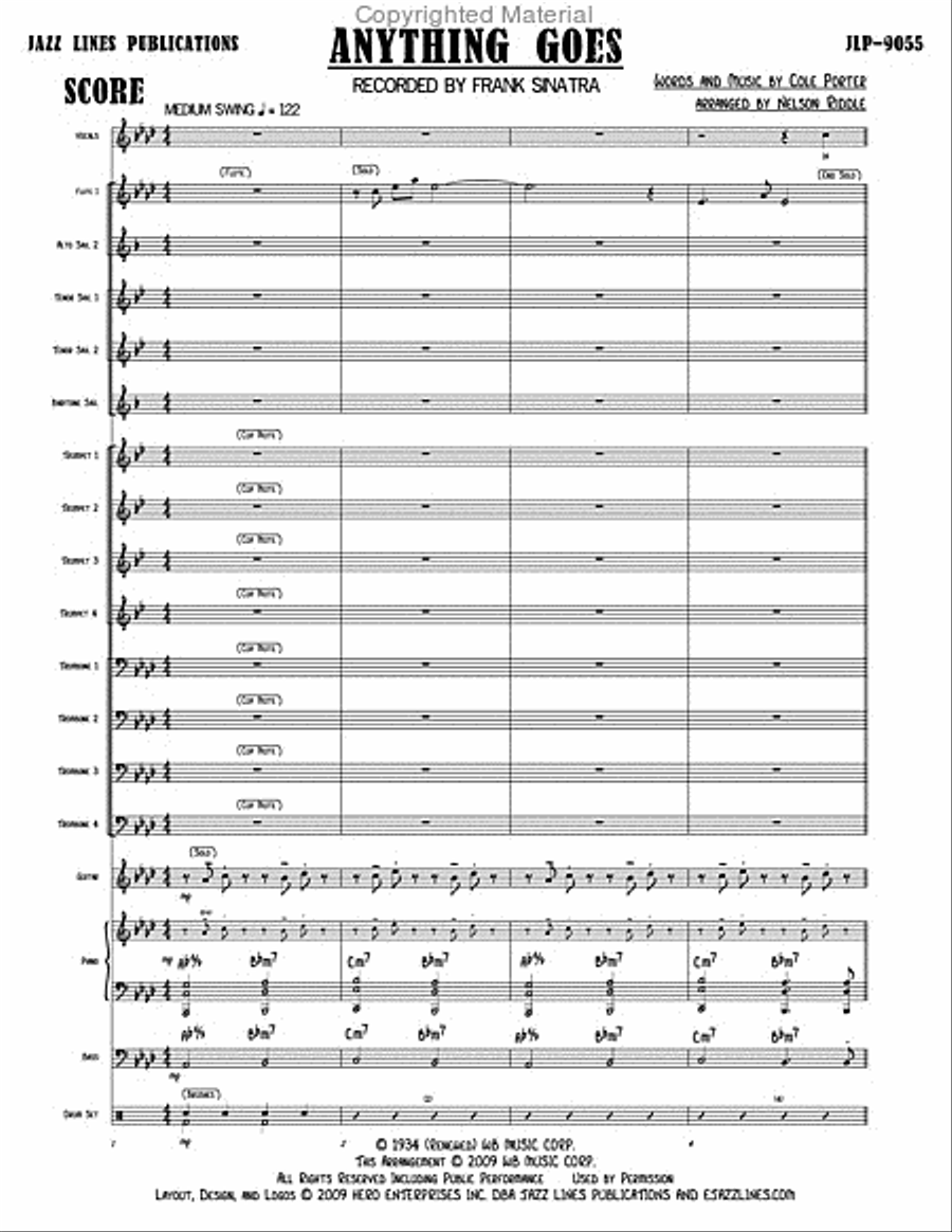Anything Goes Big Band scores gallery preview page 3