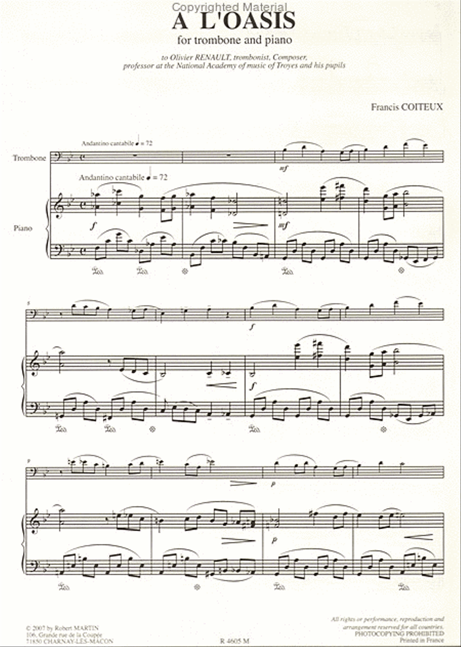 A l'oasis A l'oasis Piano Accompaniment scores gallery preview page 2