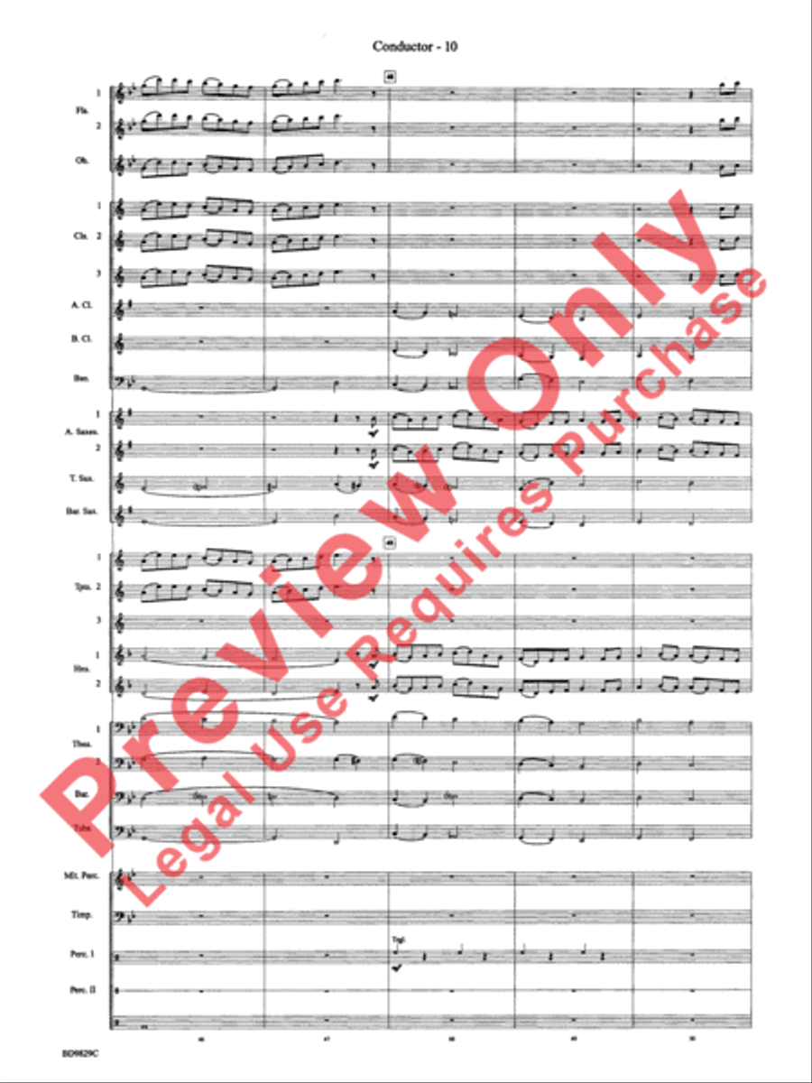 Christmas Winds (Overture) Concert Band scores gallery preview page 12