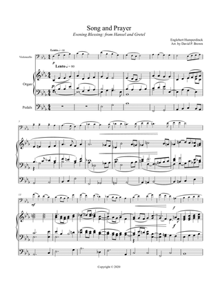 Song and Prayer (from Hansel and Gretel) for Cello and Organ