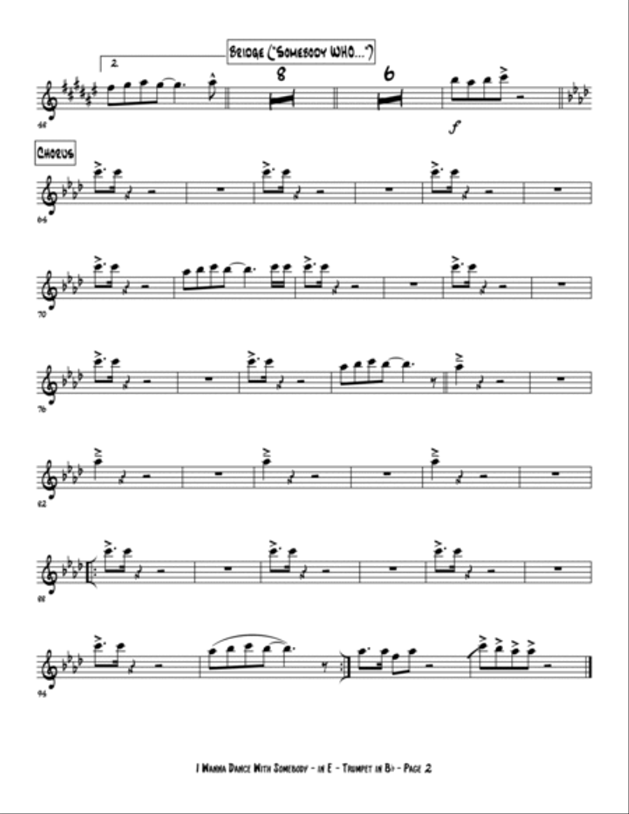 I Wanna Dance With Somebody Small Ensemble scores gallery preview page 4