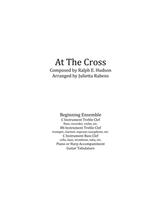 Book cover for At The Cross in C major for easy ensemble