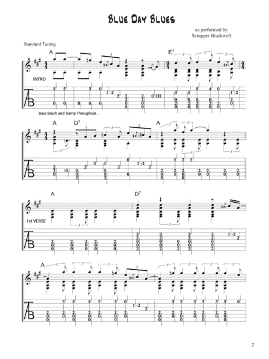 Stefan Grossman's Early Masters of American Blues Guitar: Country Blues Guitar Acoustic Guitar scores gallery preview page 4