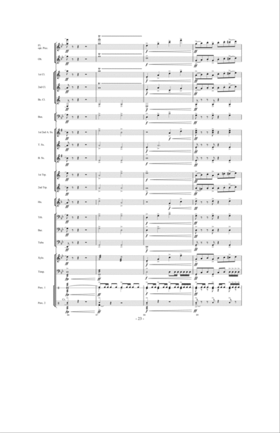 Tailspin! Tailspin! Concert Band scores gallery preview page 22