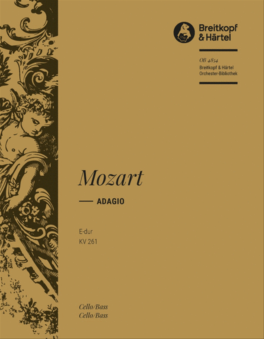 Adagio in E major K. 261 Adagio in E major K. 261 Orchestra scores gallery preview page 1