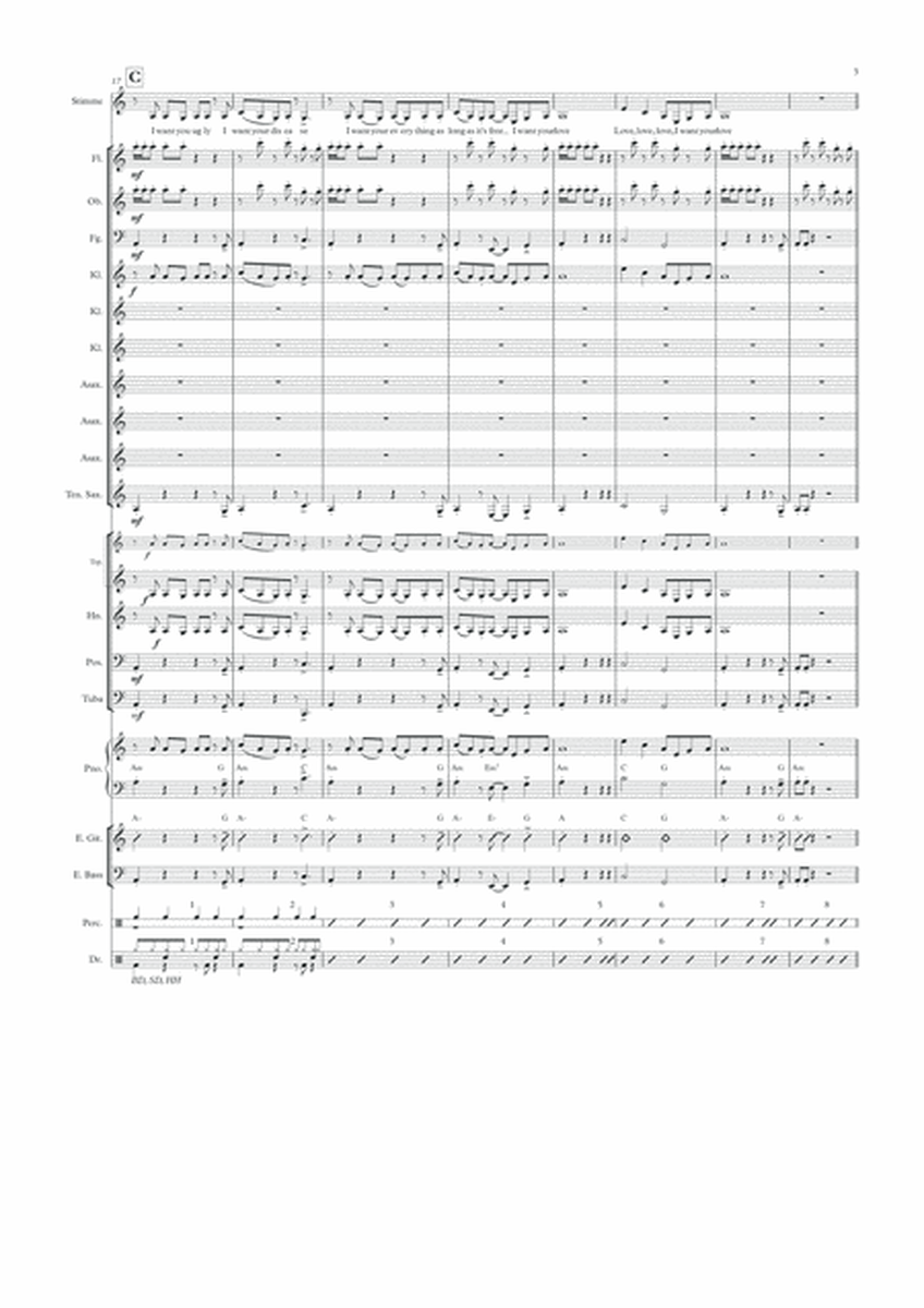 Bad Romance for Wind Ensemble + Git, Bass, Voc