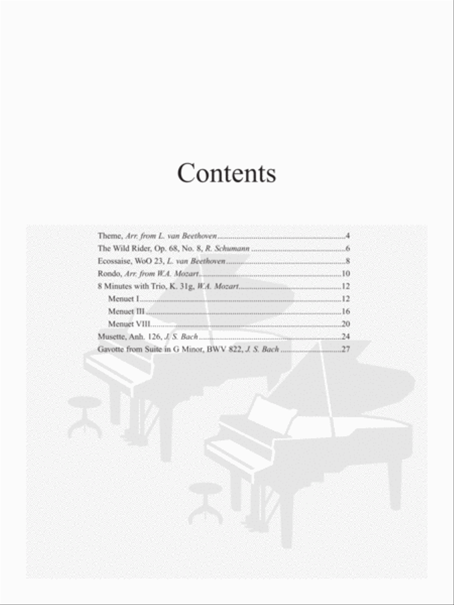Suzuki Piano Ensemble Music for Piano Duo, Volumes 3 & 4 Piano Accompaniment scores gallery preview page 2