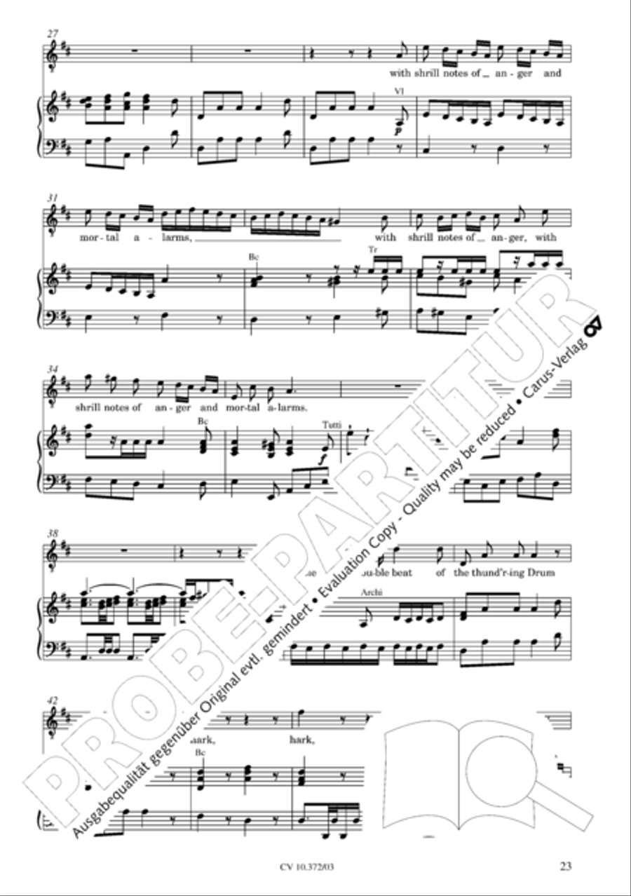 Ode for St. Cecilias Day 4-Part scores gallery preview page 24