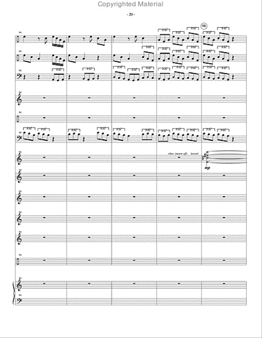 Paschal Dances Percussion Ensemble scores gallery preview page 21