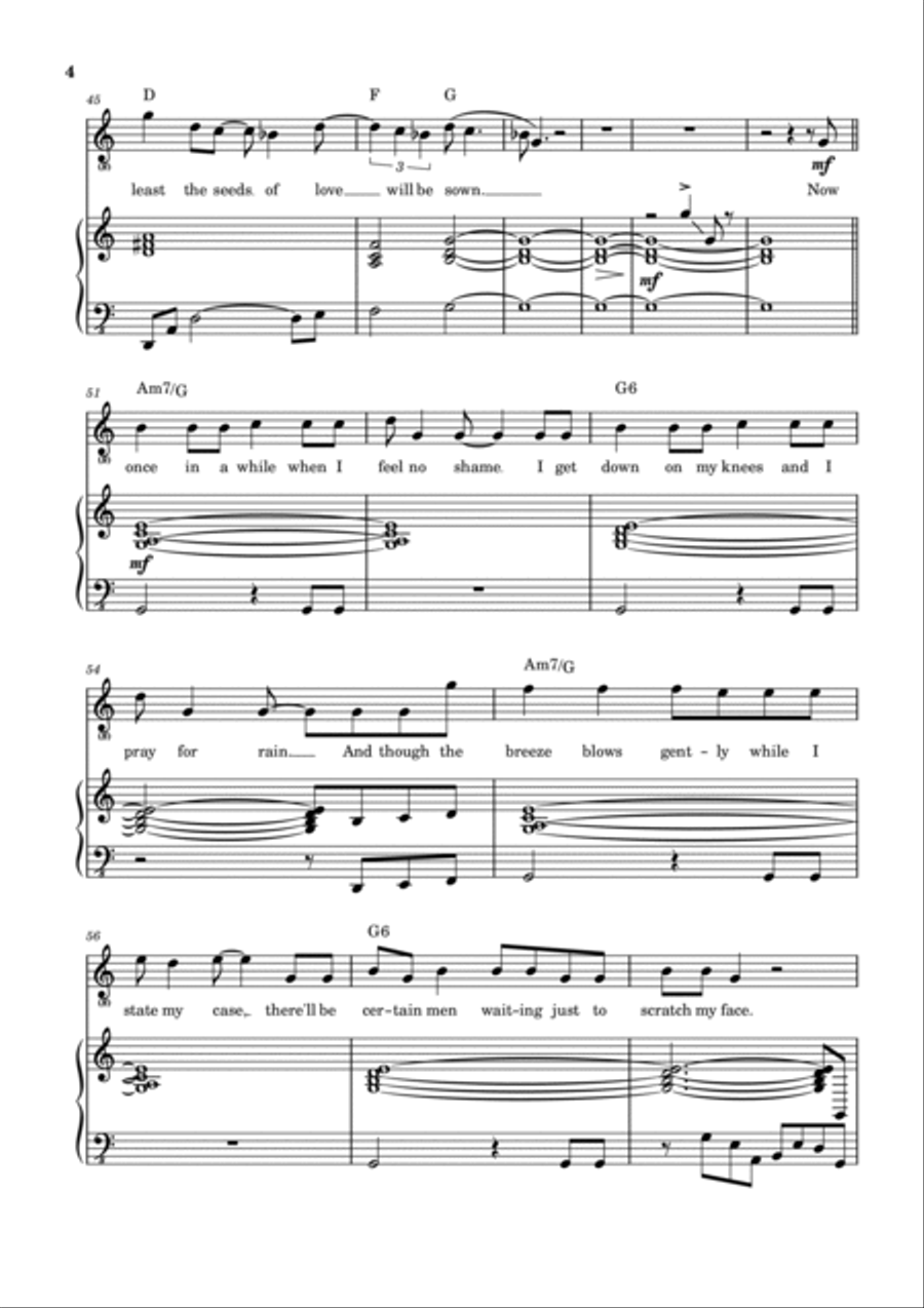 Bad Man's Song Voice scores gallery preview page 5