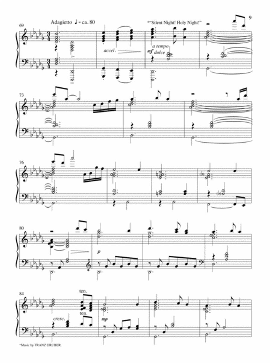 O Holy Night Piano Solo scores gallery preview page 7