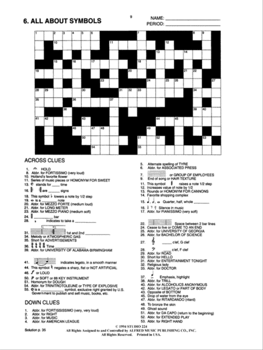 All About . . . Crosswords, Volume 3 Games & Toys scores gallery preview page 3