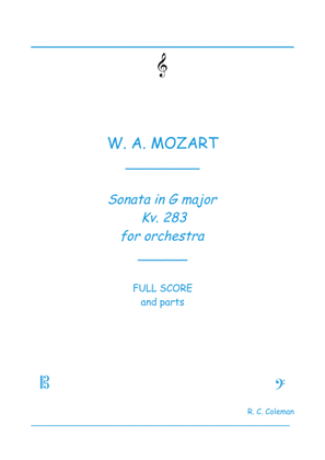 Mozart Sonata kv. 283 for Orchestra