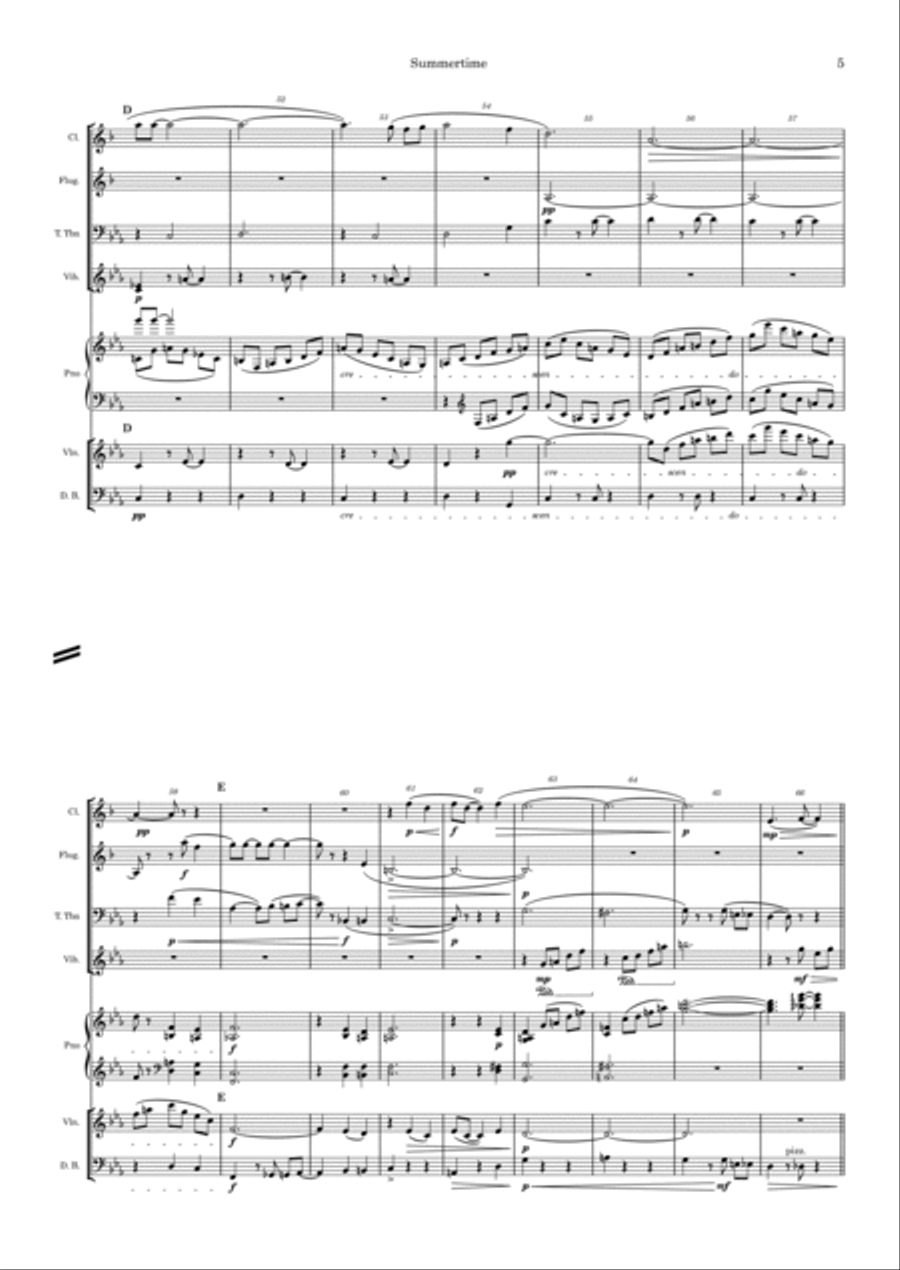 Summertime Summertime Small Ensemble scores gallery preview page 5