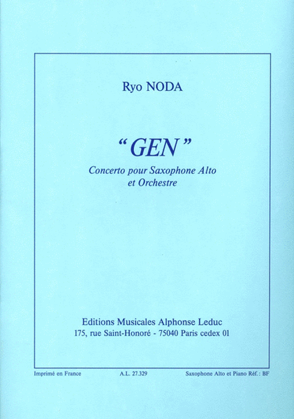 Gen (saxophone-alto & Piano)