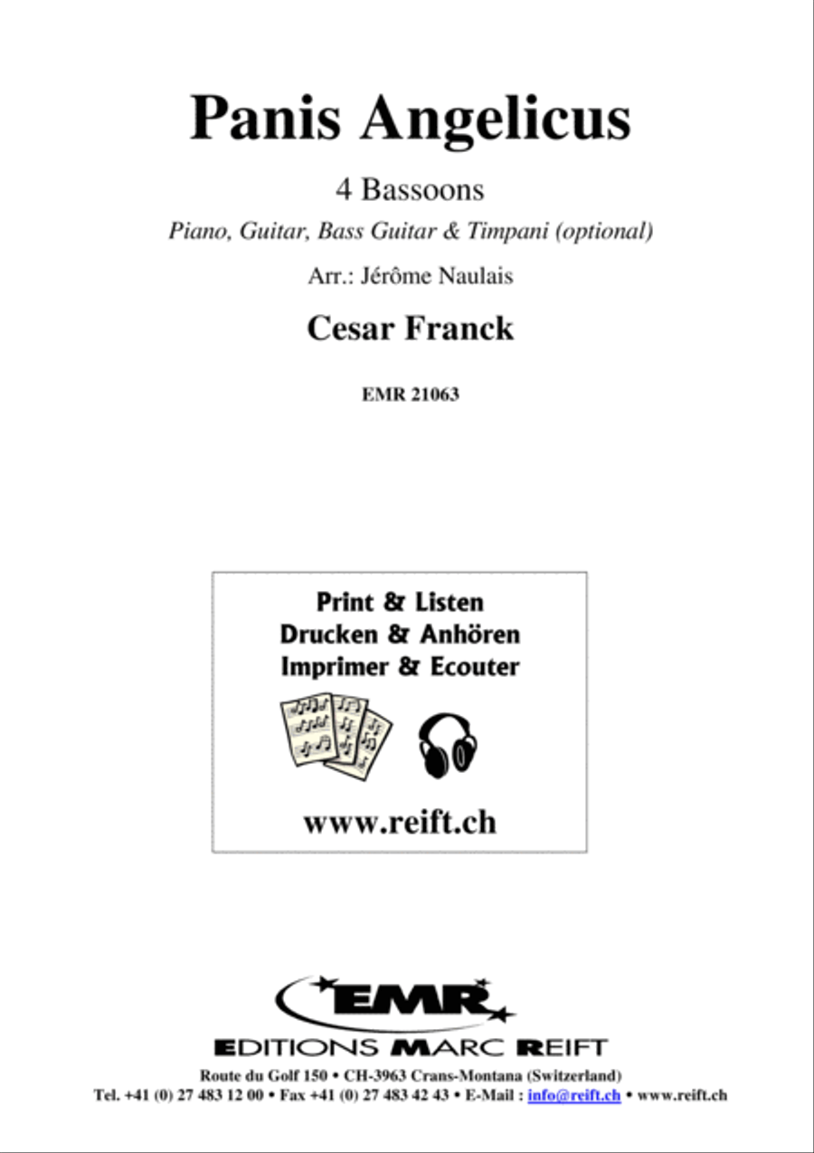 Panis Angelicus Bassoon Quartet scores gallery preview page 2