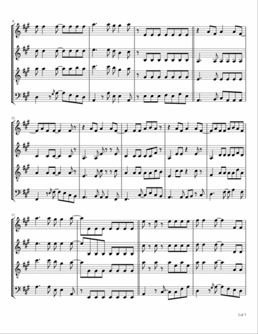 Big Red Car Woodwind Quartet scores gallery preview page 3