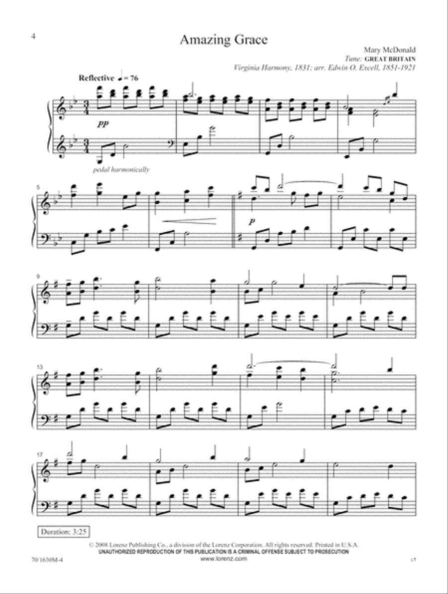 Sweet By and By (Digital Delivery) Piano Solo scores gallery preview page 4