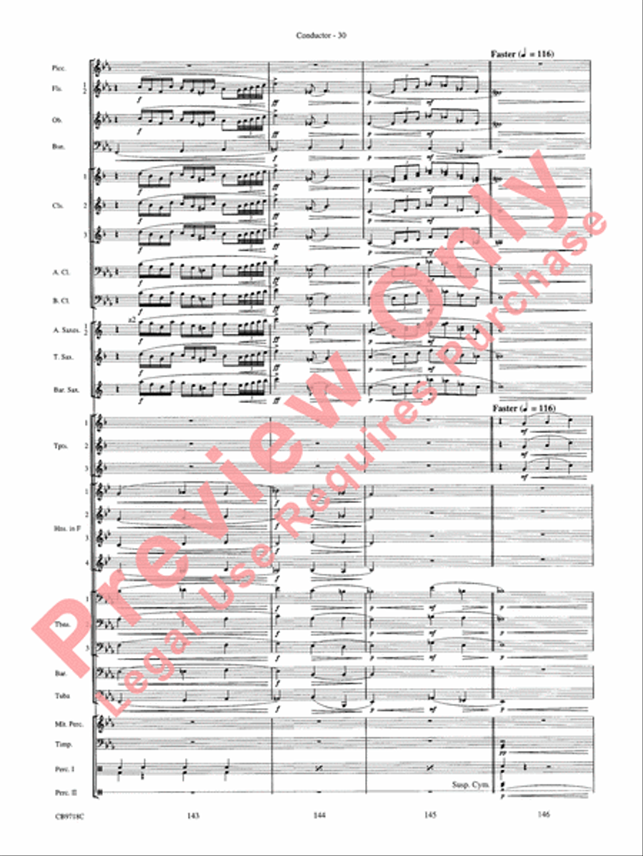 Gershwin! (Medley) Gershwin! (Medley) Concert Band scores gallery preview page 33