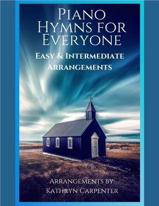 Book cover for Piano Hymns for Everyone: Easy & Intermediate Arrangements