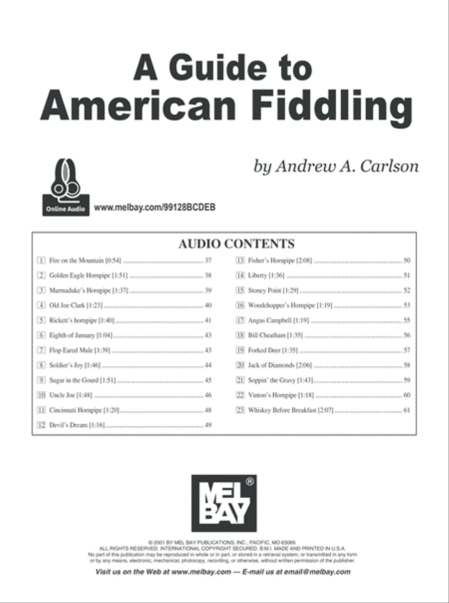 A Guide to American Fiddling Violin scores gallery preview page 2