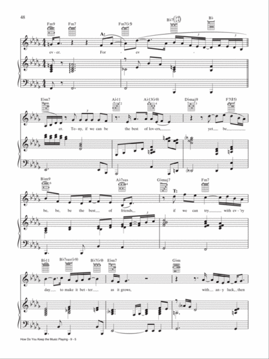 How Do You Keep the Music Playing Piano, Vocal, Guitar scores gallery preview page 5