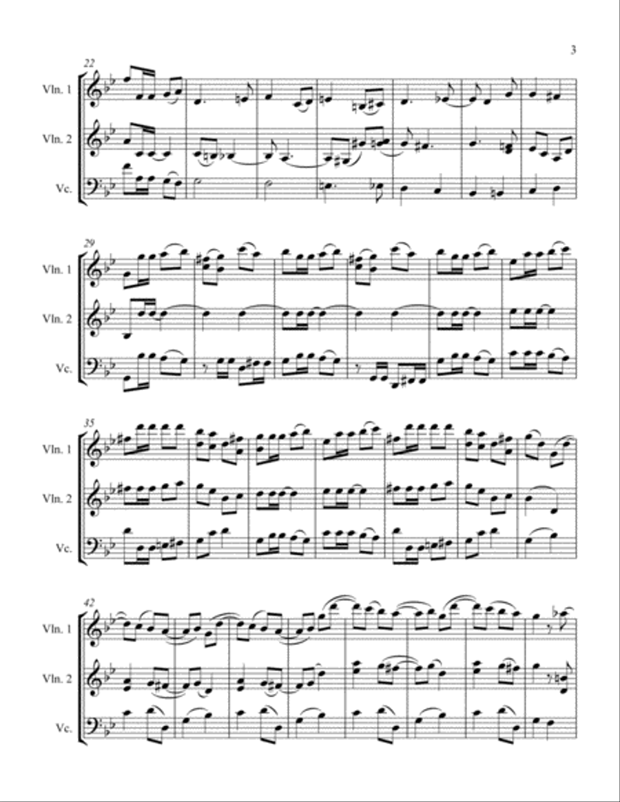 Etude #2 String Trio scores gallery preview page 3