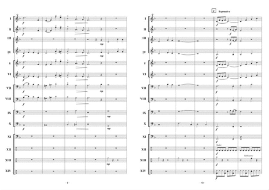 Slow Motion Concert Band scores gallery preview page 6