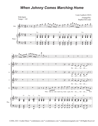 Book cover for When Johnny Comes Marching Home (SATB)