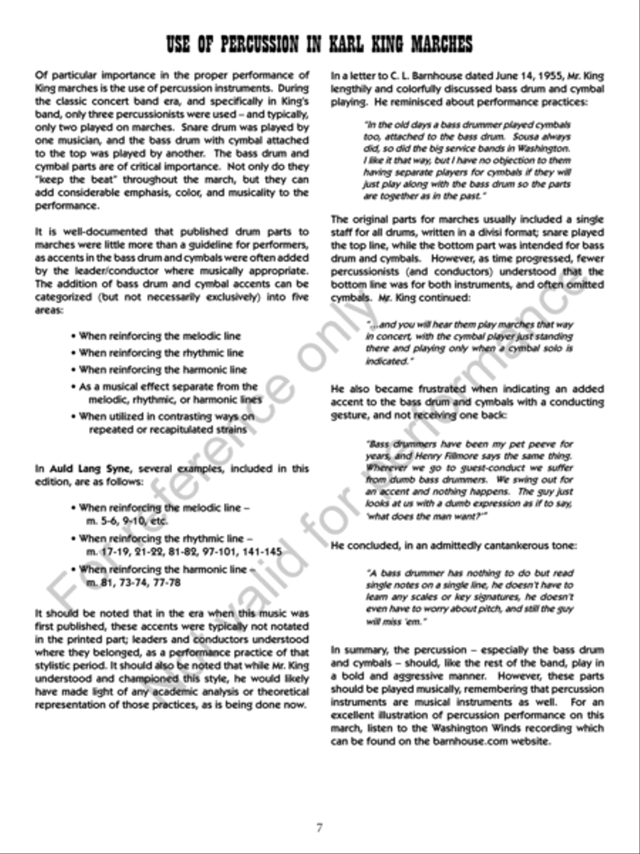Auld Lang Syne Concert Band scores gallery preview page 8
