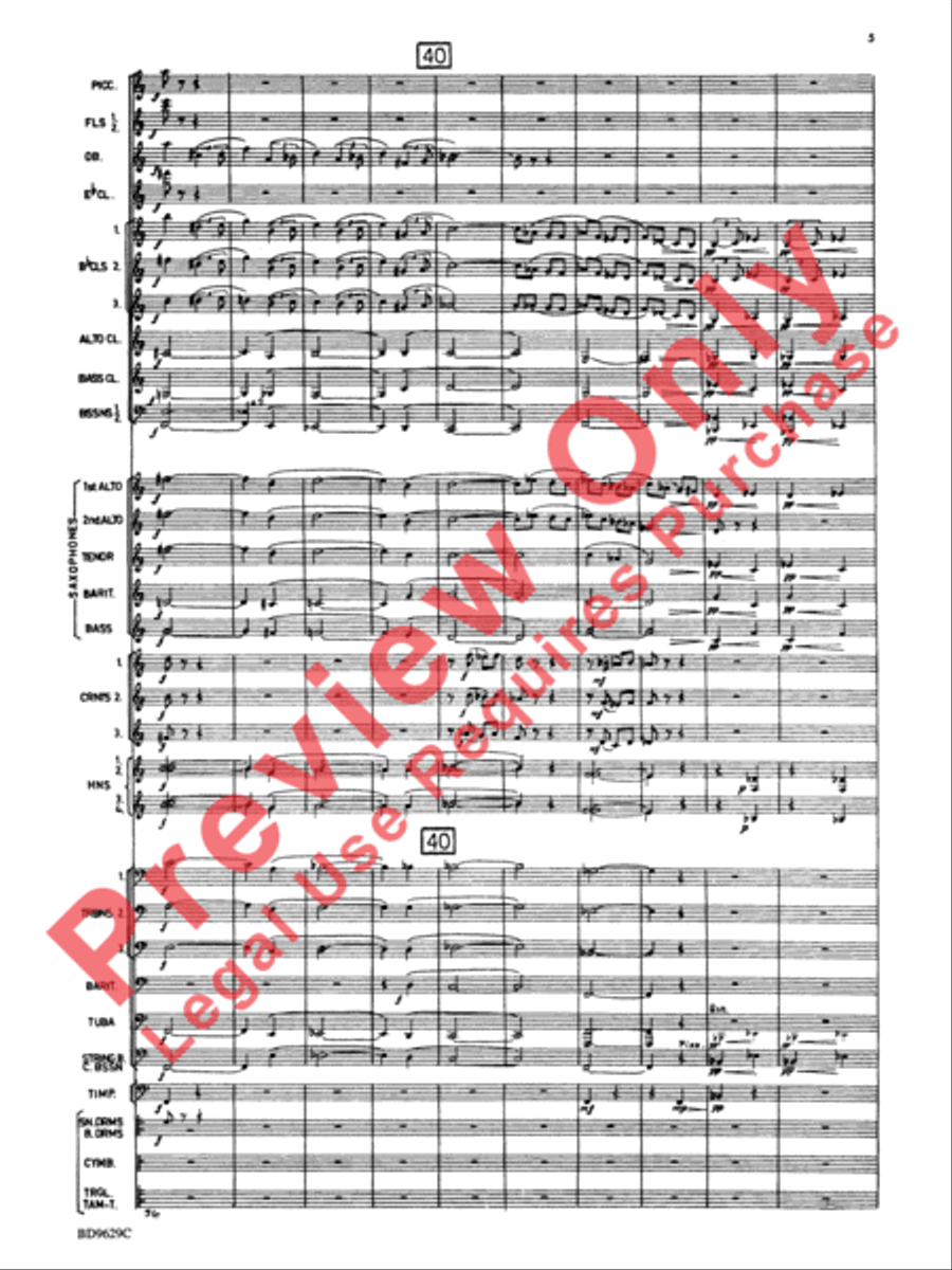 Fantasia for Band Concert Band scores gallery preview page 8