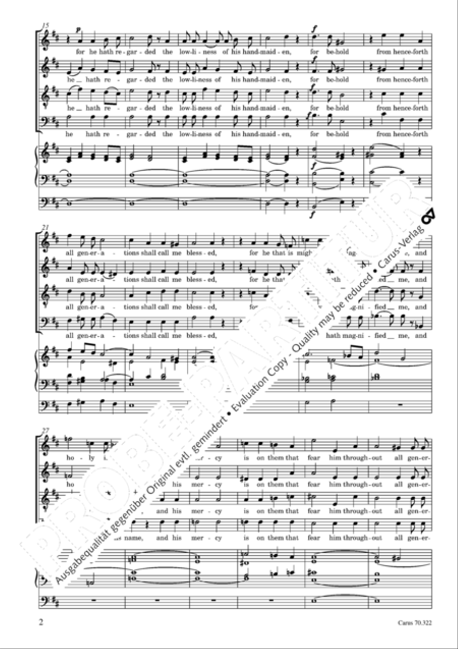 An evening service 4-Part scores gallery preview page 3