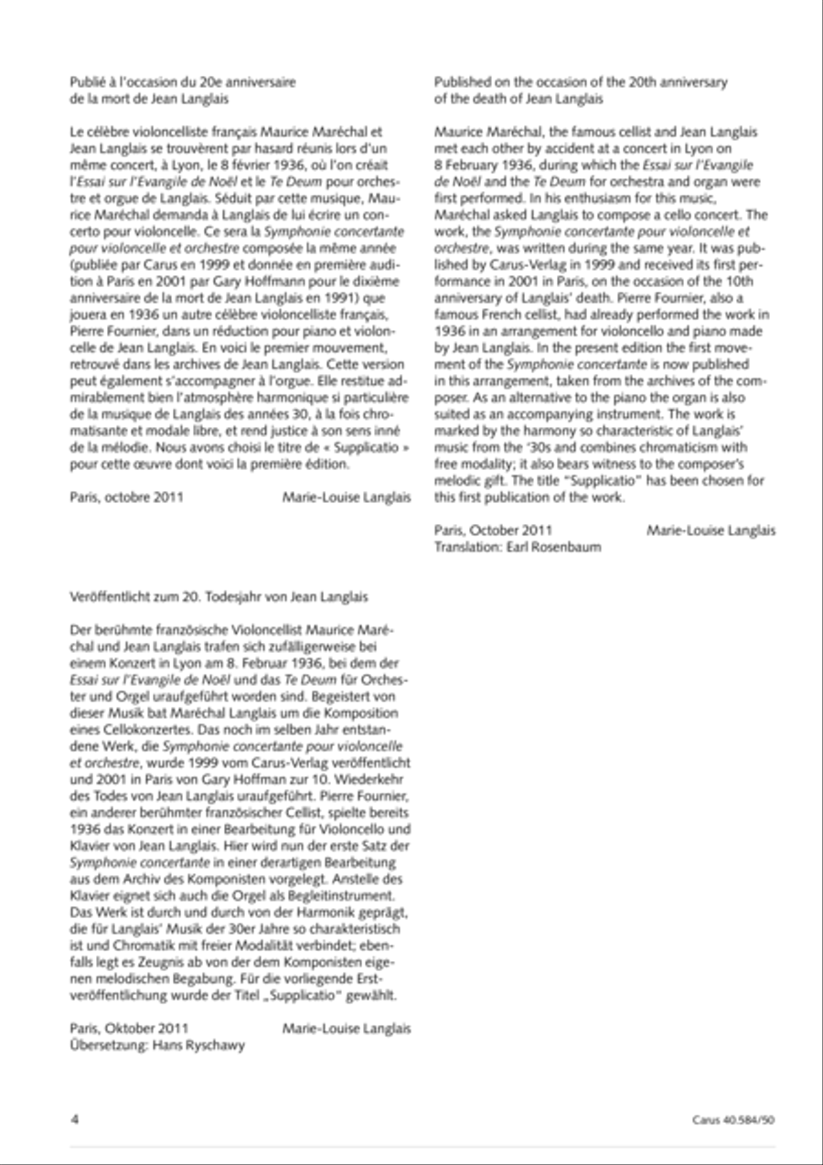 Supplicatio Supplicatio Cello scores gallery preview page 5