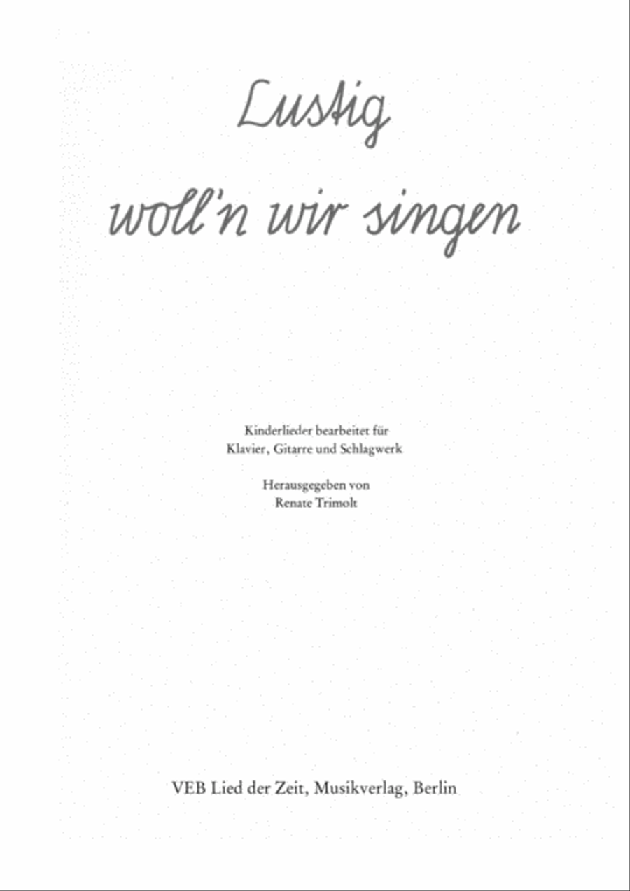 Lustig woll'n wir singen Voice scores gallery preview page 3