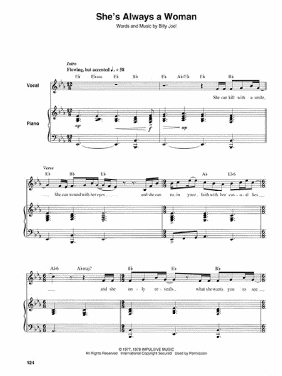 The Billy Joel Keyboard Book Piano scores gallery preview page 5