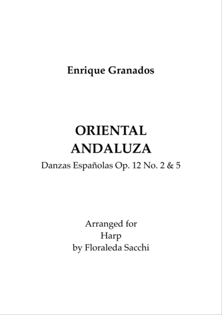 Oriental & Andaluza Harp scores gallery preview page 1