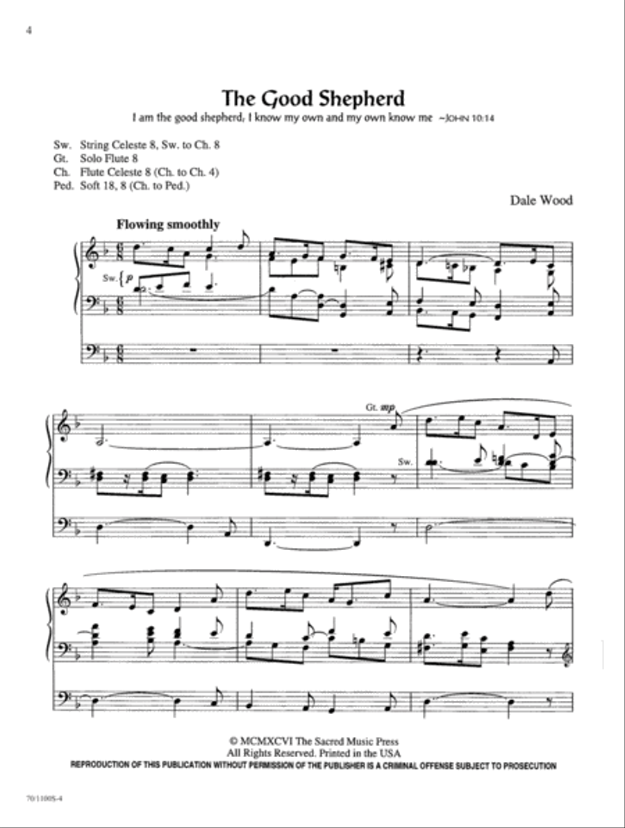 Wood Works on Original Themes Organ Solo scores gallery preview page 4